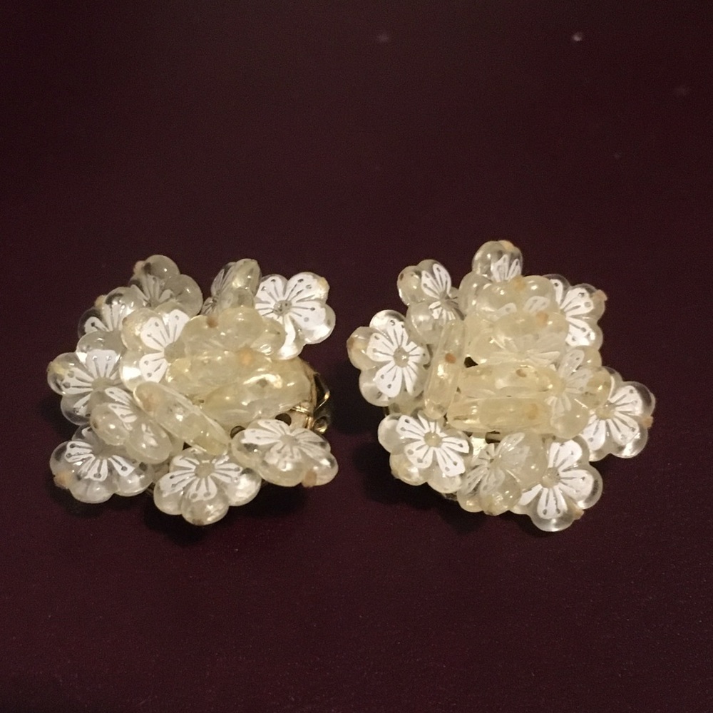 Vintage Mid-Century Clip-On Earrings